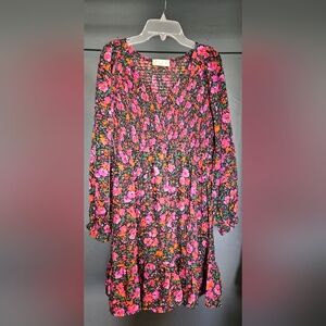 Vibrant Floral Women's Blouse